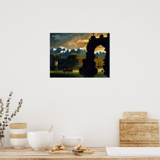 Thomas Chambers Landschap Poster (Keuken)