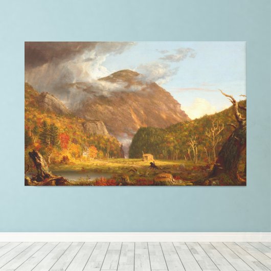 Thomas Cole A Uitzicht van de bergpas Canvas Afdruk (Insitu (Houten vloer))