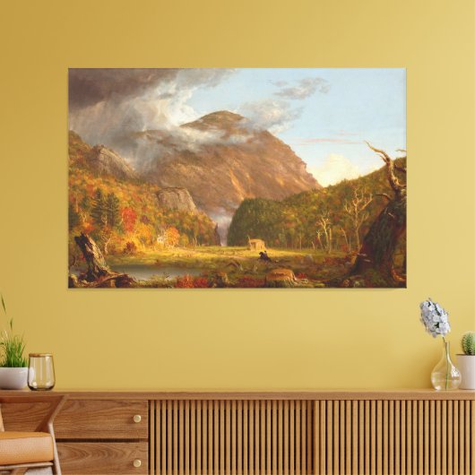 Thomas Cole A Uitzicht van de bergpas Canvas Afdruk (Insitu (Woonkamer))