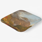 Thomas Cole A Uitzicht van de bergpas Papieren Bordje (Gebogen)