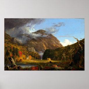 Thomas Cole A Uitzicht van de bergpas Poster