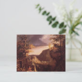 Thomas Cole-Daniel Boone zit aan de deur Briefkaart (Staand voorkant)