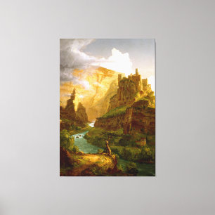 THOMAS COLE - De fontein van Vaucluse - 1841 - Canvas Afdruk