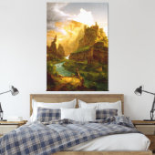 THOMAS COLE - De fontein van Vaucluse - 1841 - Canvas Afdruk (Insitu (Slaapkamer))