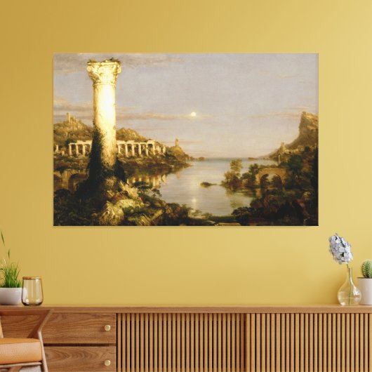 Thomas Cole - De koers van het imperium Canvas Afdruk (Insitu (Woonkamer))