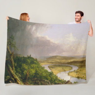 Thomas Cole de Oxbow de Connecticut rivier Fleece Deken