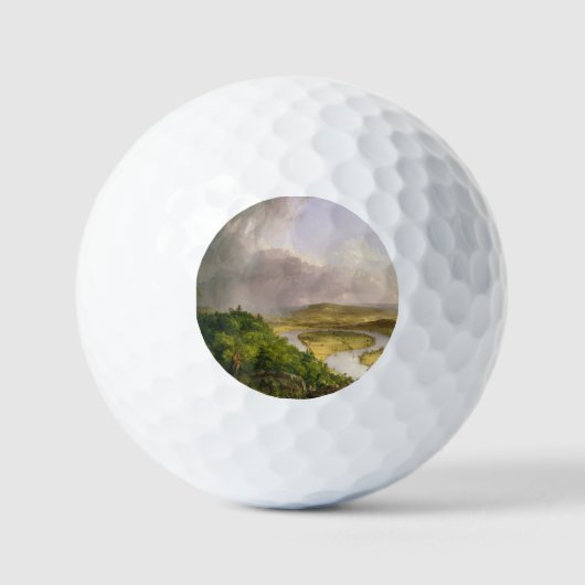 Thomas Cole de Oxbow de Connecticut rivier Golfballen (Voorkant)