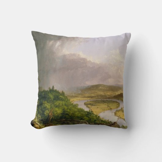 Thomas Cole de Oxbow de Connecticut rivier Kussen (Voorkant)