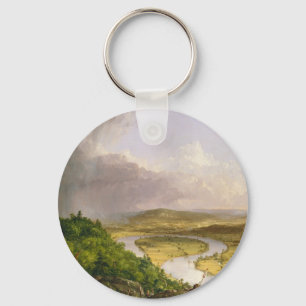 Thomas Cole de Oxbow de Connecticut rivier Sleutelhanger