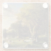 Thomas Cole de PIC-NIC Glazen Onderzetter (Achterkant)