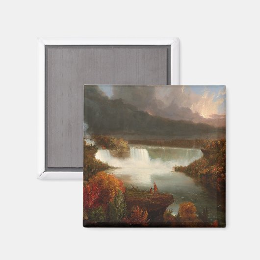 Thomas Cole Distant Uitzicht van Niagara-Herfsten Magneet (Voorkant / Achterkant)