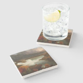  Thomas Cole Distant Uitzicht van Niagara-Herfsten Stenen Onderzetter (Zijkant)