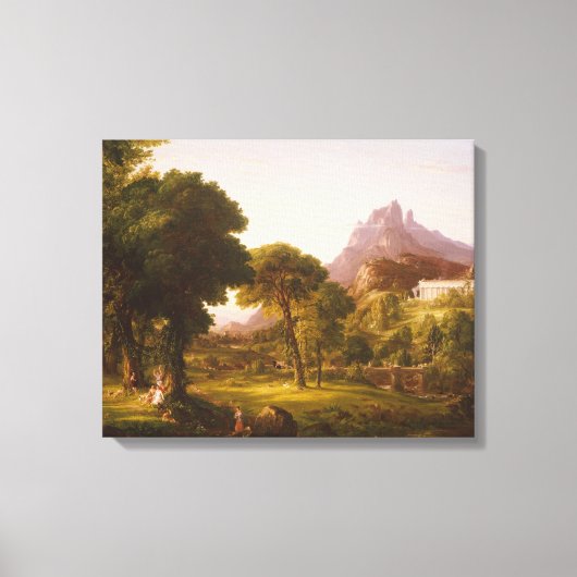 Thomas Cole Dream van Arcadia Canvas Afdruk (Voorkant)