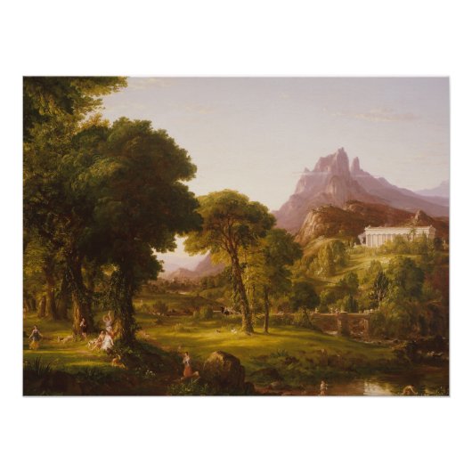 Thomas Cole Dream van Arcadia Perfect Poster (Voorkant)