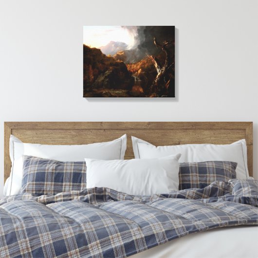Thomas Cole Landscape met dode boom Canvas Afdruk (Insitu (Slaapkamer))