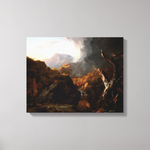 Thomas Cole Landscape met dode boom Canvas Afdruk