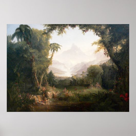 Thomas Cole The Garden of Eden Poster (Voorkant)