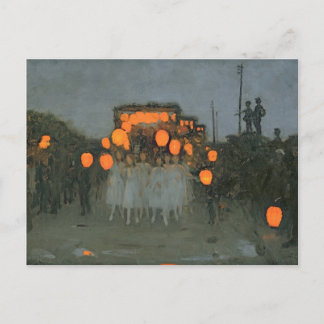 Thomas Cooper Gotch - Het Lantaarn Parade Briefkaa Briefkaart