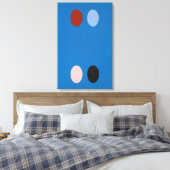 Thomas Downing - Frankrijk Blauw - 1965 Canvas Afdruk (Insitu (Slaapkamer))