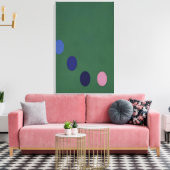 Thomas Downing - Green Square - Op Art Canvas Afdruk (Insitu (Woonkamer))