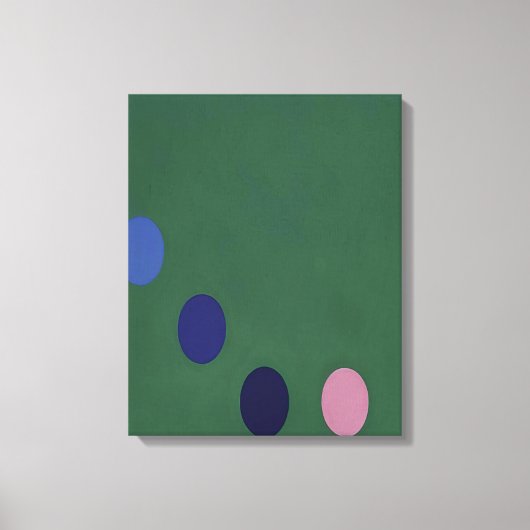 Thomas Downing - Green Square - Op Art Canvas Afdruk (Voorkant)