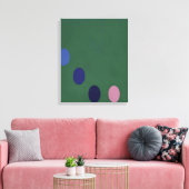 Thomas Downing - Green Square - Op Art Canvas Afdruk (Insitu (Woonkamer))