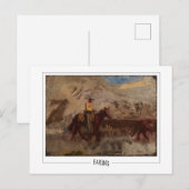 Thomas Eakins #10 - Carte postale d'art fin (Devant / Derrière)