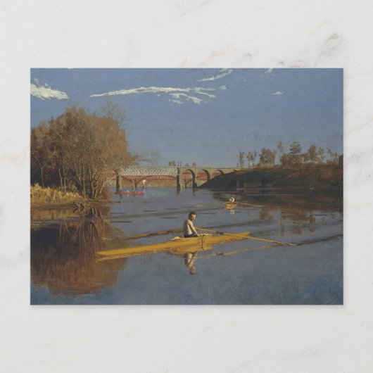 Thomas Eakins - De Champion Single Sculls Briefkaart (Voorkant)