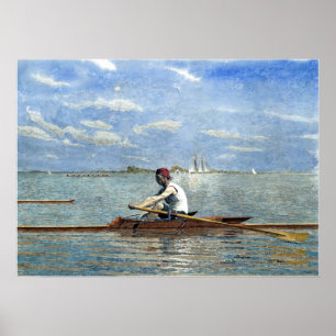 Thomas Eakins John Biglin in een Single Scull Poster