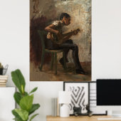 Thomas Eakins - Poster du Joueur du Banjo 1877 (Bureau à domicile)