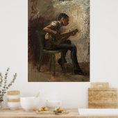 Thomas Eakins - Poster du Joueur du Banjo 1877 (Cuisine)
