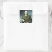 Thomas Edgar Stephens Dwight D. Eisenhower Vierkante Sticker (Tas)