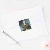 Thomas Edgar Stephens Dwight D. Eisenhower Vierkante Sticker (Envelop)