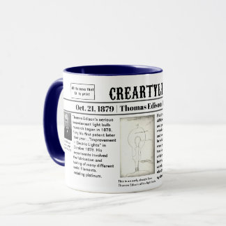 Thomas Edison 1879 mug