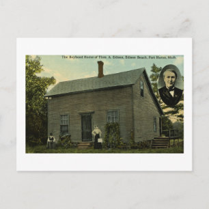 Thomas Edison Boyhood (startpunt van de Briefkaar Briefkaart