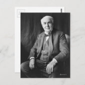 Thomas Edison Briefkaart (Voorkant / Achterkant)