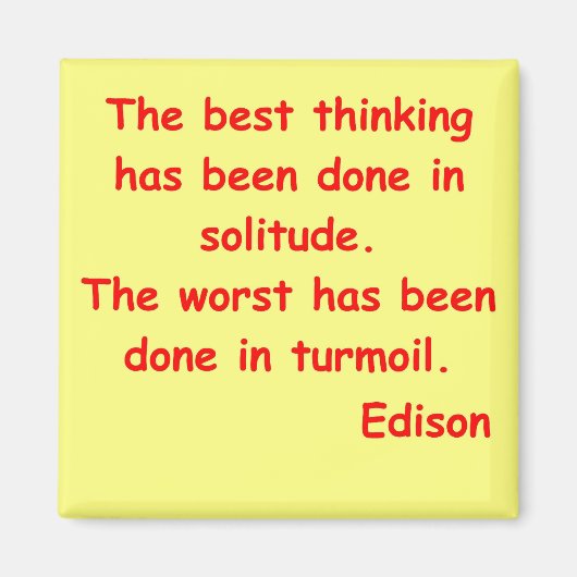 Thomas Edison citeert Magneet (Voorkant)