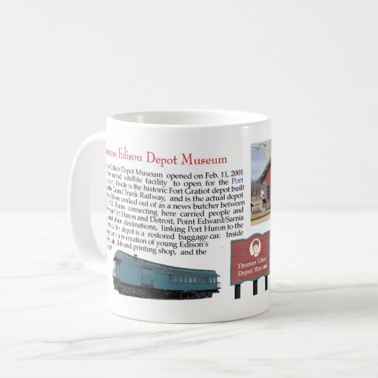 Thomas Edison Depot Museum mug (Devant gauche)