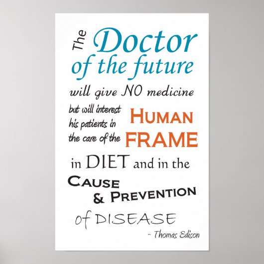 Thomas Edison Doctor of Future Poster (Devant)