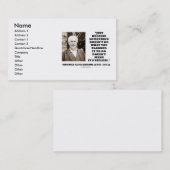 Thomas Edison doet niet wat u van plan bent te cit Visitekaartje (Voorkant / Achterkant)