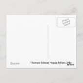 Thomas Edison House Briefkaart (Achterkant)