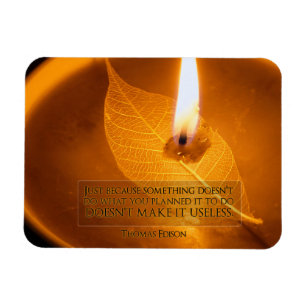 Thomas Edison Inspirerend Quote "Gebruik" Flexibel Magneet