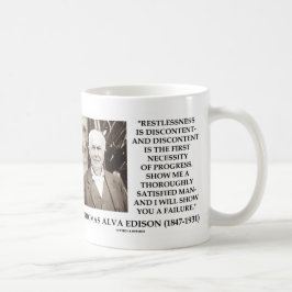 Thomas Edison Restless Discontent Progress Koffiemok