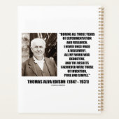 Thomas Edison Resvention Pure Simple Quote Planner (Achterkant)