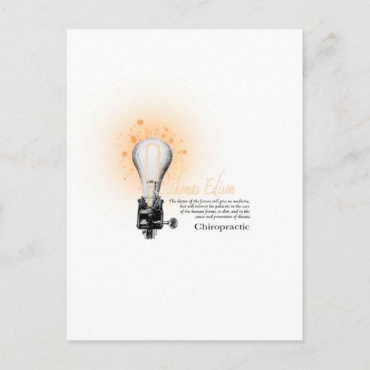 Thomas Edison T-shirt Briefkaart (Voorkant)