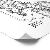 Thomas Edison Telegraph Patent Poster (Hoek)