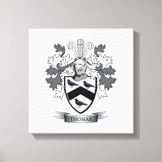 Thomas Family Crest Canvas Afdruk