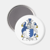 Thomas Family Crest Magneet (Voorkant / Achterkant)