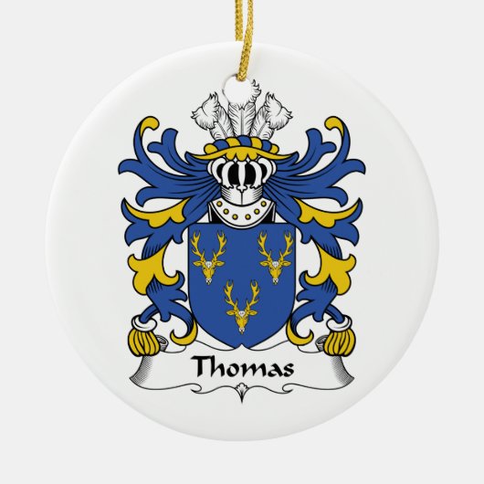 Thomas Family Crest Ornament (Voorkant)