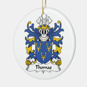 Thomas Family Crest Ornament (Links)